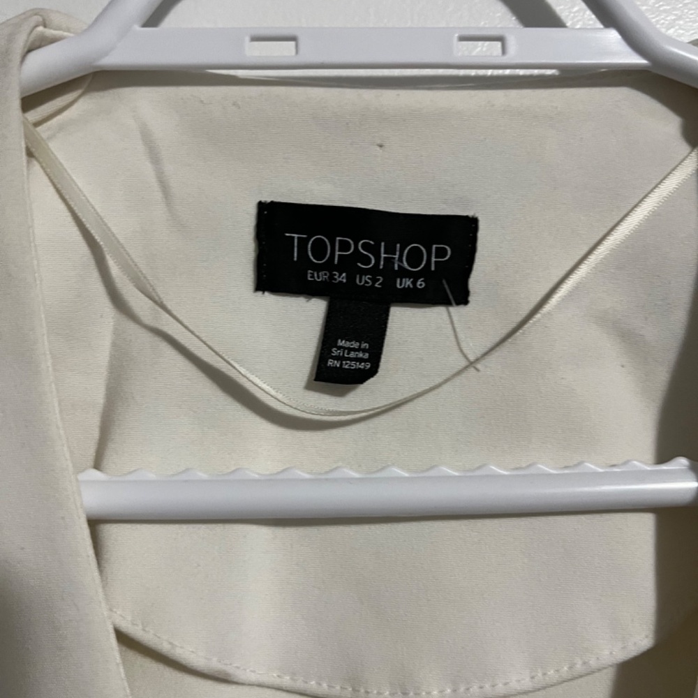 Top Shop Ruffle peplum blazer - Picture 3 of 3